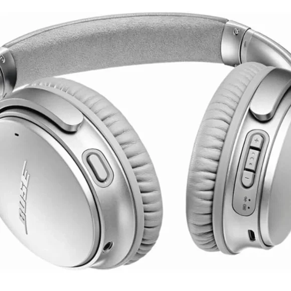 Bose Silver Over-Ear Wireless Headphones with Comfort and Style - Picture 2 of 6